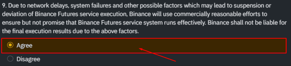 Binance Futures Quiz Answer Question 9