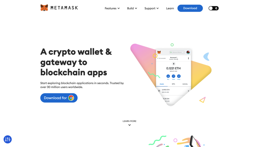 Metamask Homepage