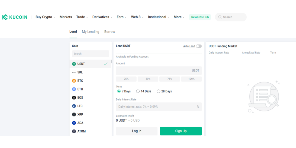 Kucoin Lending