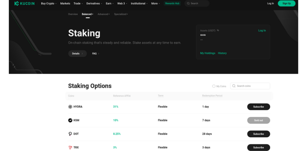 Kucoin Staking