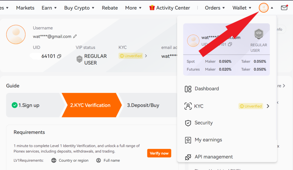 How To Use The Pionex Referral Code Step 3 1