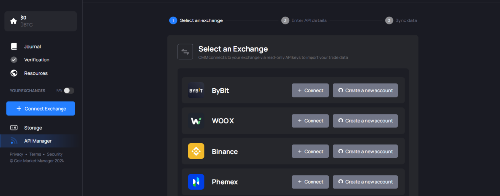 Step 2 Connect Exchanges