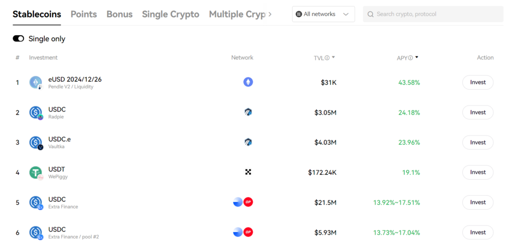 Defi Yield Aggregator On Okx Wallet
